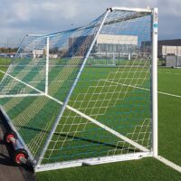 Trainingstor mit Netz in blau-weiß