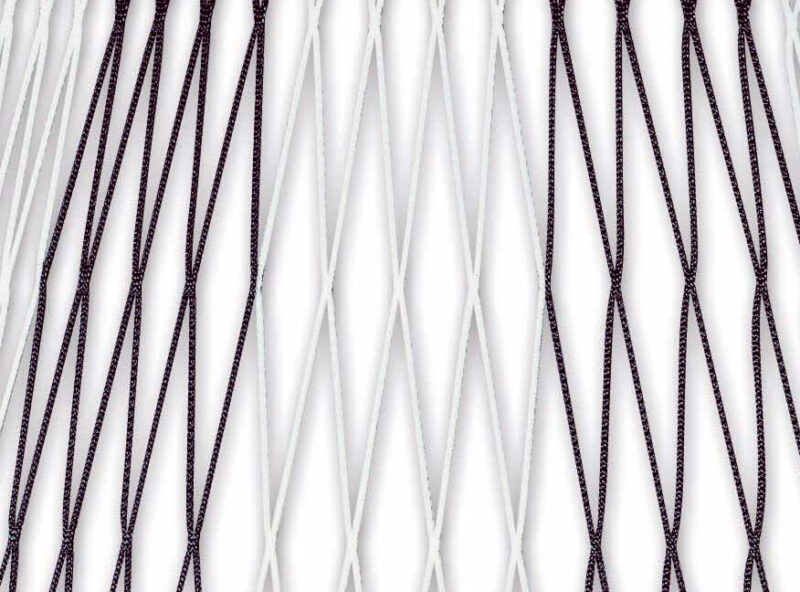 Zweifarbiges Netz für Jugendtore 5 x 2 m in Schwarz-Weiß Zweifarbiges Netz für Jugendtore 5 x 2 m in Schwarz-Weiß