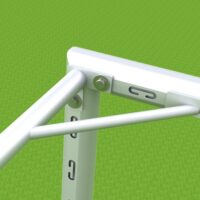 Trainingstor verschraubt mit ovalem Bodenrahmen von artec Sportgeräte