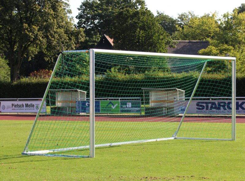 Trainingstor aus Aluminium von artec Sportgeräte in Seitenansicht Trainingstor aus Aluminium von artec Sportgeräte in Seitenansicht
