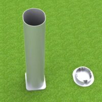 Bodenhülse Standard für Ovalprofil mit losem Deckel