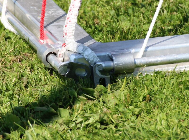 Abschließbare Netzsicherung für Fußballtore, 1,5 m Auslage