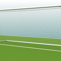 Feststehendes Jugendtor 5 x 2 m aus Aluminium