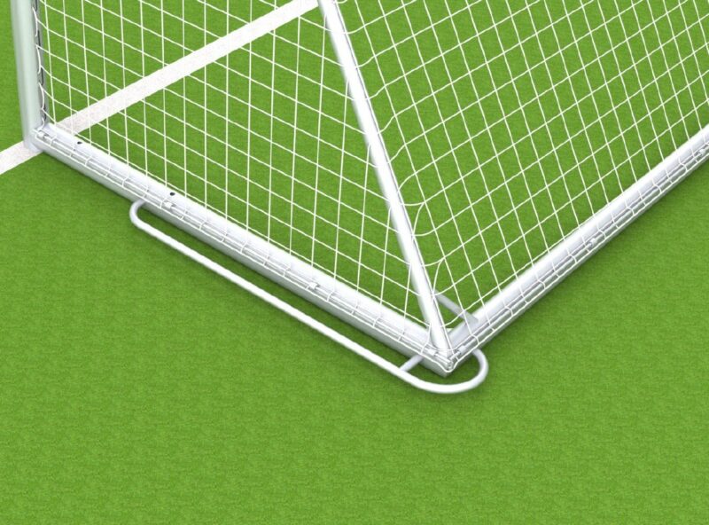 Jugendtor "YOUNGSTER" aus Aluminium, vollverschweißt, eingefräste Netzaufhängung, Farbe Alu natur, Auslage 2,0m, Bundeswehr-Standard Jugendtor "YOUNGSTER" aus Aluminium, vollverschweißt, eingefräste Netzaufhängung, Farbe Alu natur, Auslage 2,0m, Bundeswehr-Standard