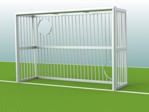 Bolztor 3 x 2 m mit Torwand