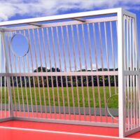 Stabiles Bolztor mit Torwand