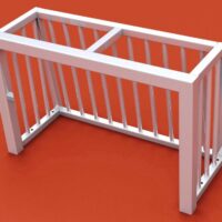 Minitor 1,20 x 1,80 m mit geschlossenem Hinterbau von artec Sportgeräte