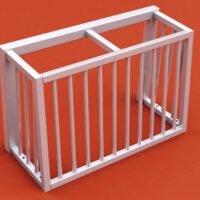 Minitor 1,20 x 1,80 m mit geschlossenem Hinterbau von artec