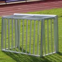 Minitor 1,20 x 0,80 m mit geschlossenem Hinterbau von artec im Ovalprofil