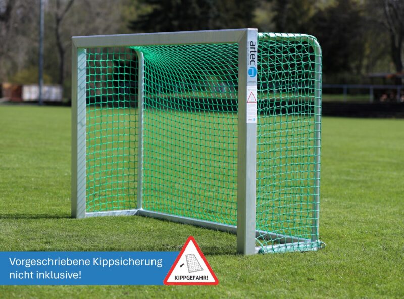 Mini-Trainingstor aus Aluminium mit Sicherheits-Netzhaken