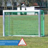 Mini-Trainingstor mit Ovalprofil, Sicherheits-Netzhaken