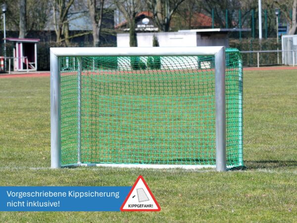 Mini-Trainingstor mit Ovalprofil, Sicherheits-Netzhaken