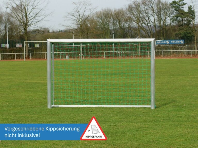 Stabiles Minitor aus Aluminium mit Sicherheits-Netzhaken