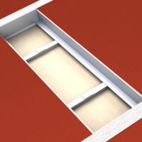 Einbauwanne für Absprungbalken artec