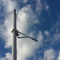 Stationärer Stabhochsprungständer aus Aluminium