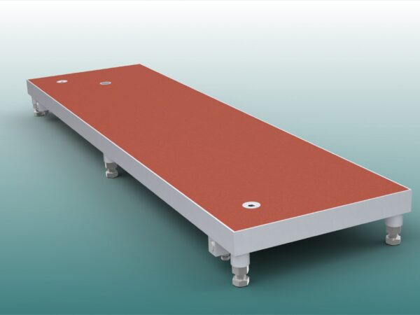 Blindbalken mit Arretierung für Weit- und Dreisprung