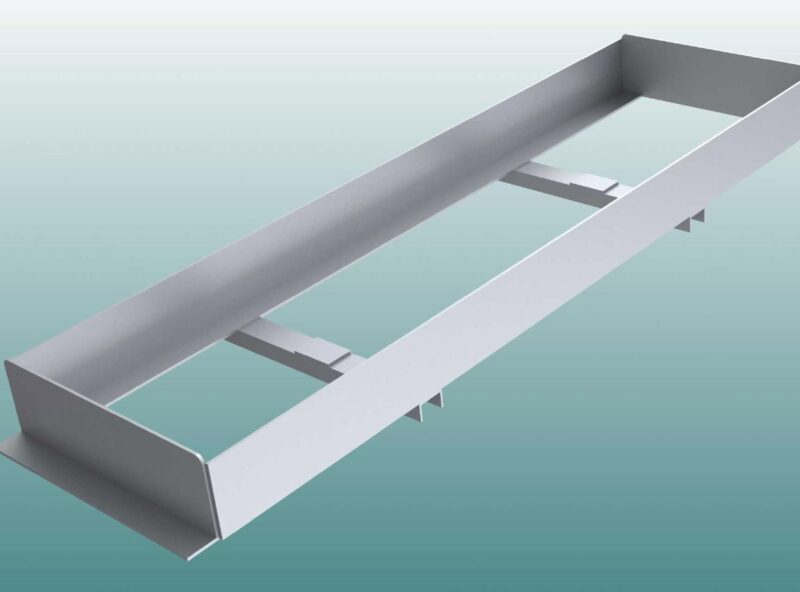 Einbauwanne aus Aluminium für Absprungbalken Weitsprung von artec