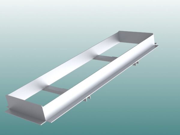 Einbauwanne aus Aluminium für Absprungbalken Weitsprung artec Sportgeräte