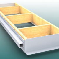 Einbauwanne mit Seitenwandverstärkung aus Alu