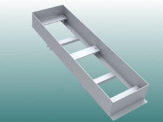 Einbauwanne aus Aluminium für Absprungbalken Weitsprung von artec