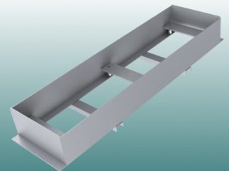 Einbauwanne aus Aluminium für Absprungbalken Weitsprung artec Sportgeräte