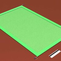 Sprunggruben-Abdeckung mit eingelassenen Aluprofilen