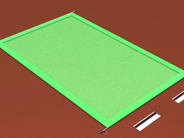 Sprunggruben-Abdeckung mit eingelassenen Aluprofilen