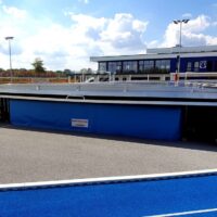 Fahrbare Sicherheitsabdeckung für Stabhochsprungmatte von artec