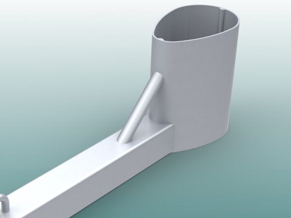 Abstandhalter für Hammer- und Diskuswurfschutzgitter