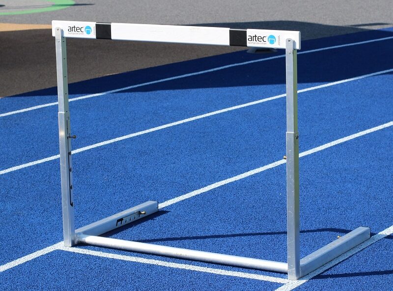 Wettkampfhürde für die Leichtathletik