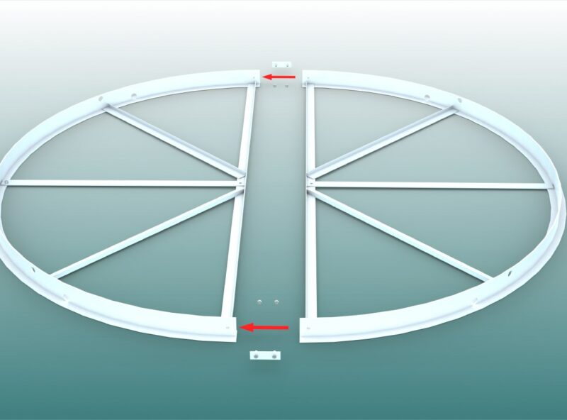 Kugelstoßring aus Aluminium mit IAAF-Zertifikat von artec Kugelstoßring aus Aluminium mit IAAF-Zertifikat von artec