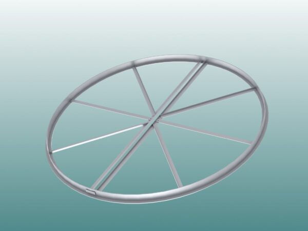 Kugelstoßring aus Aluminium mit IAAF-Zertifikat von artec Sportgeräte