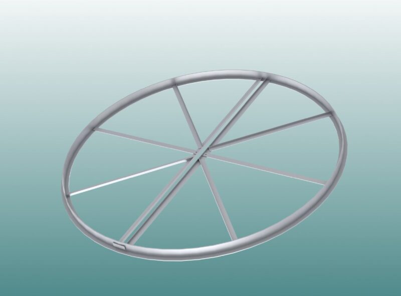 Kugelstoßring aus Aluminium mit IAAF-Zertifikat von artec Sportgeräte