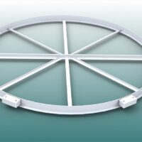 Kugelstoßring mit Konsolen aus Aluminium