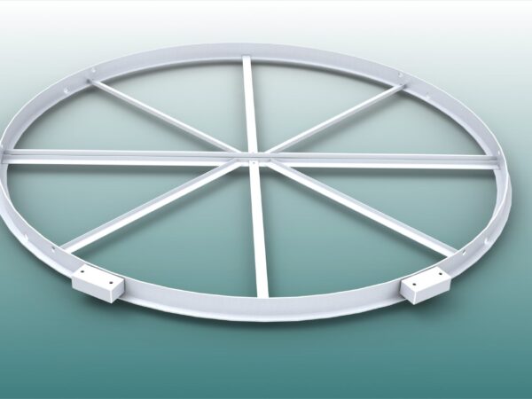 Kugelstoßring mit Konsolen aus Aluminium