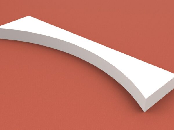 Kugelstoßbalken aus gehärtetem Kunststoff