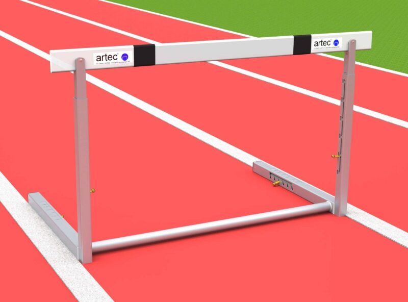 Wettkampfhürde inklusive Höhenverstellung und Gewichtsverstellung, mit IAAF-Zertifikat von artec Wettkampfhürde inklusive Höhenverstellung und Gewichtsverstellung, mit IAAF-Zertifikat von artec