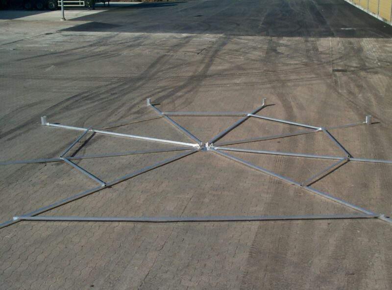 Schablone für Diskuswurfschutzgitter 4,0 m Schablone für Diskuswurfschutzgitter 4,0 m