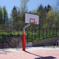 Einmast-Streetballständer aus Stahl
