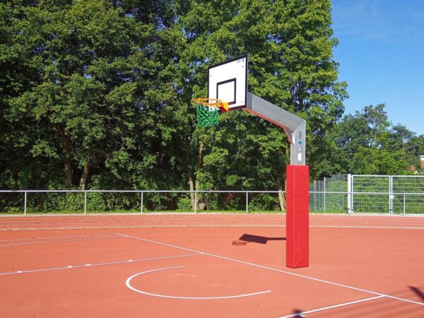 Einmast-Streetballständer aus Alu für Outdoor