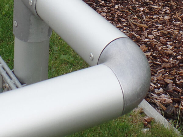 Barrieresystem mit 90° Bogen