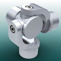 Kombigelenk für Barrieren aus Aluminium