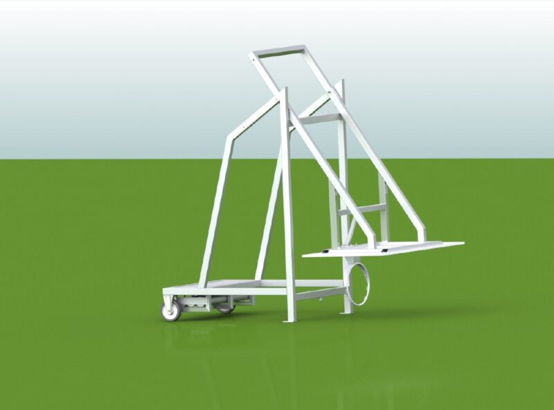 Basketball - Anlage mobil für outdoor, aus Aluminium, fahrbar, mit Kontergewichten, Auslage 1,65 m von artec Basketball - Anlage mobil für outdoor, aus Aluminium, fahrbar, mit Kontergewichten, Auslage 1,65 m von artec