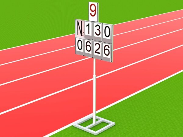 Anzeigetafel mit Standfuß aus Aluminium