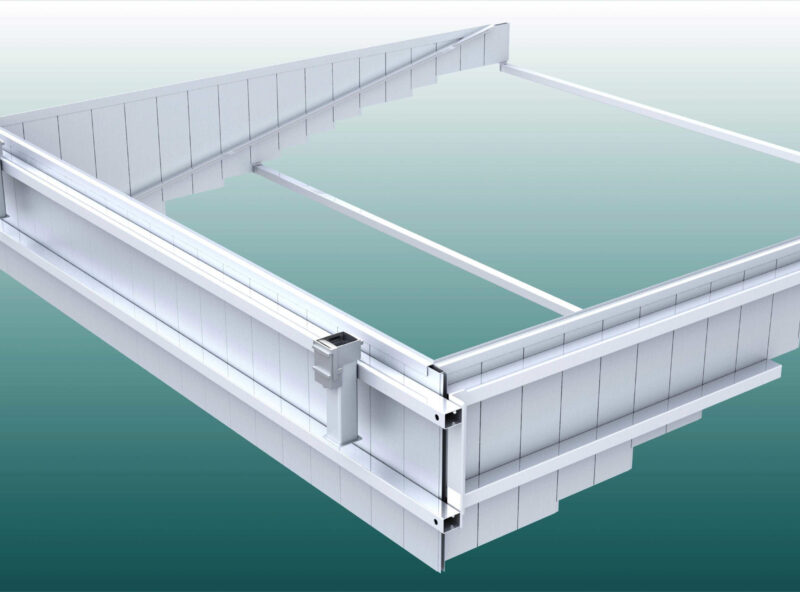 Wassergraben-Bausatz, dreiteilig aus Aluminium von artec Sportgeräte