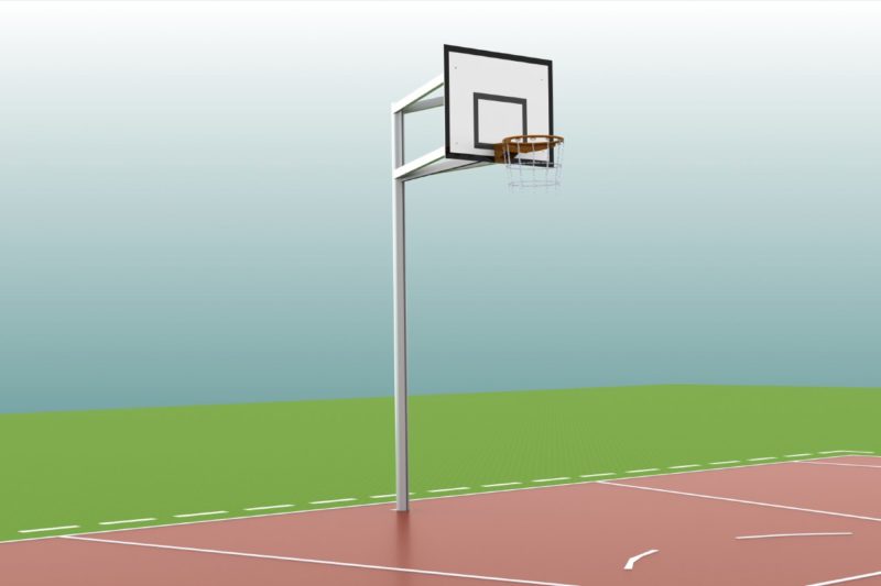 Basketballanlage aus Aluminium vom Hersteller || artec®
