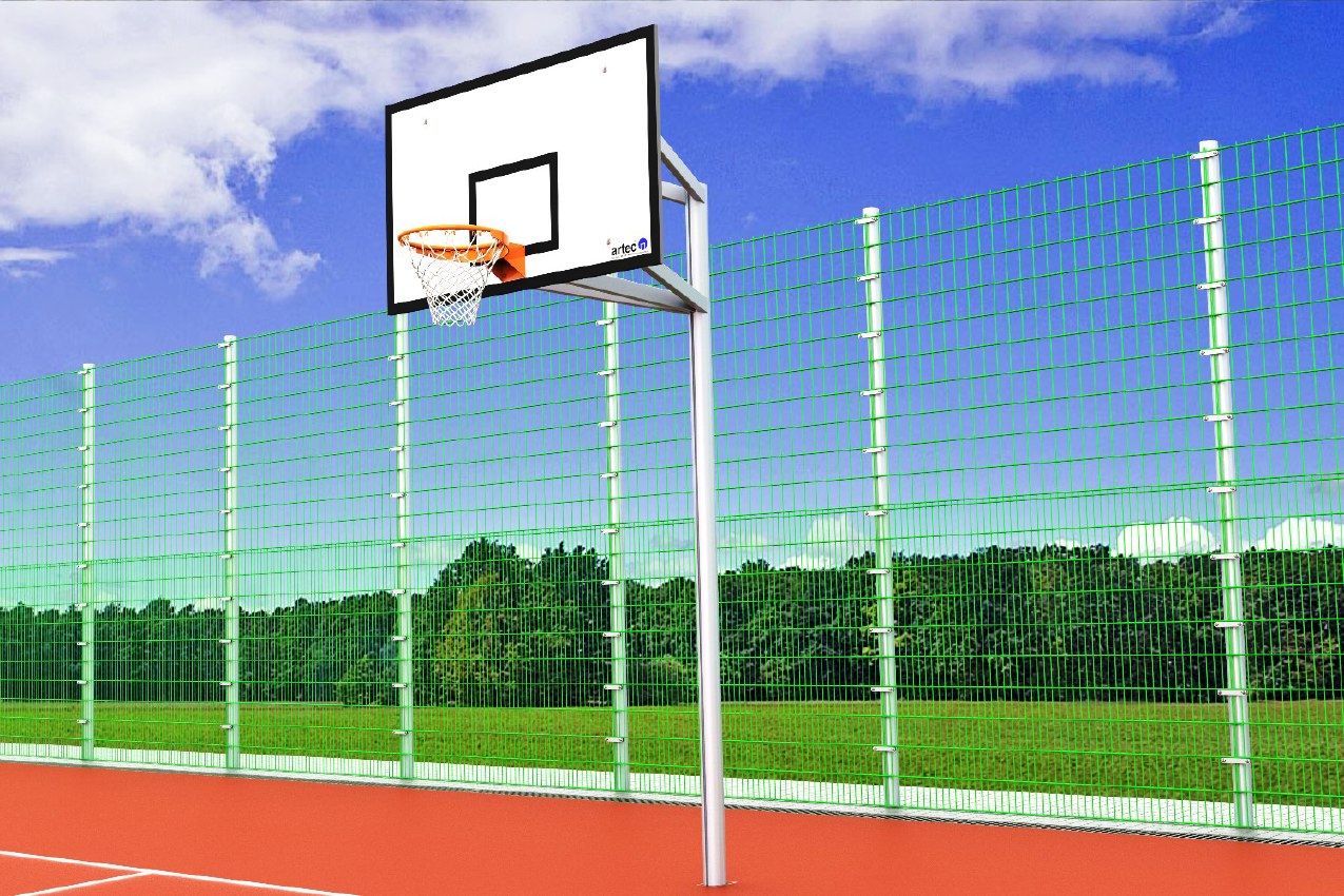 Hochwertige Basketballanlage aus Aluminium