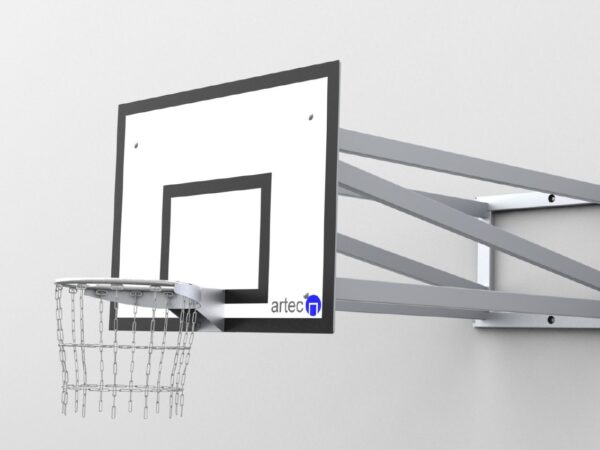 Basketballgestell zur Wandbefestigung aus Aluminium