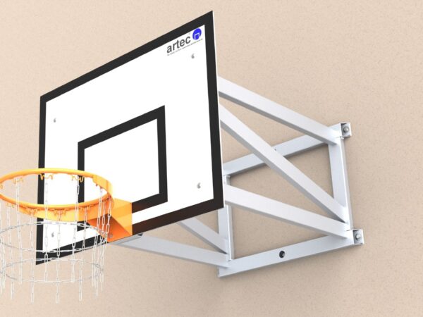 Basketballanlage zur Wandbefestigung aus Aluminium