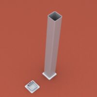 Bodenhülse Standard für Ballfangpfosten aus Aluminium